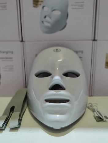 Máscara LED 7 Colores – Antiarrugas, antiacné y luminosidad facial