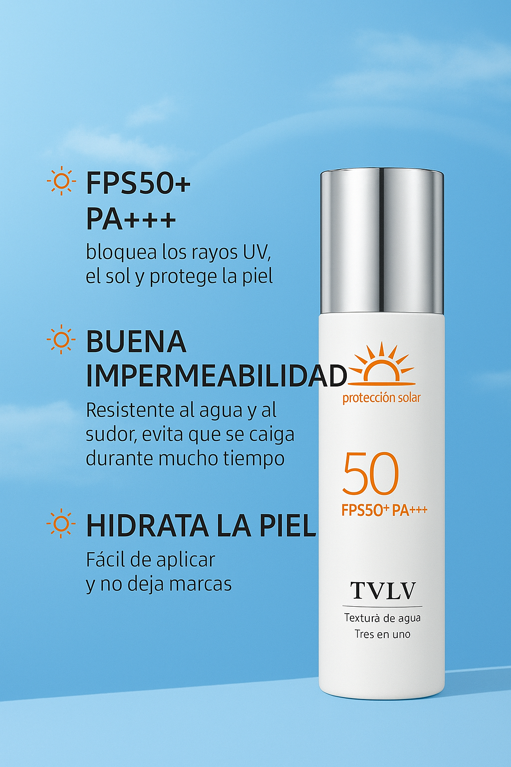 PROTECTOR SOLAR SPF50+ PA+++ BLANQUEADORA – 50 GR
