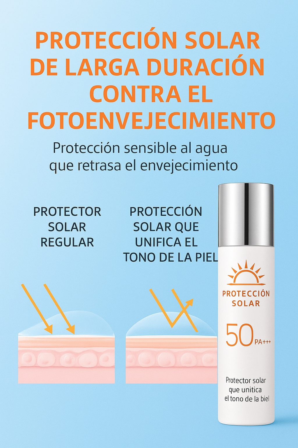 PROTECTOR SOLAR SPF50+ PA+++ BLANQUEADORA – 50 GR