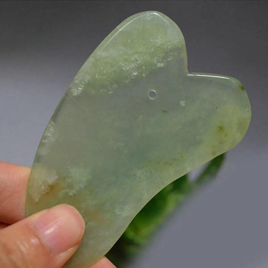 RODILLO DE JADE + PIEDRA GUA SHA PREMIUM BELLEZA Y BIENESTAR NATURAL