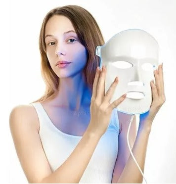 Máscara LED 7 Colores – Antiarrugas, antiacné y luminosidad facial
