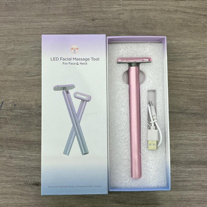 EL SECRETO DE UN ROSTRO RADIANTE: MASAJEADOR FACIAL 4 EN 1 CON LUZ ROJA LED